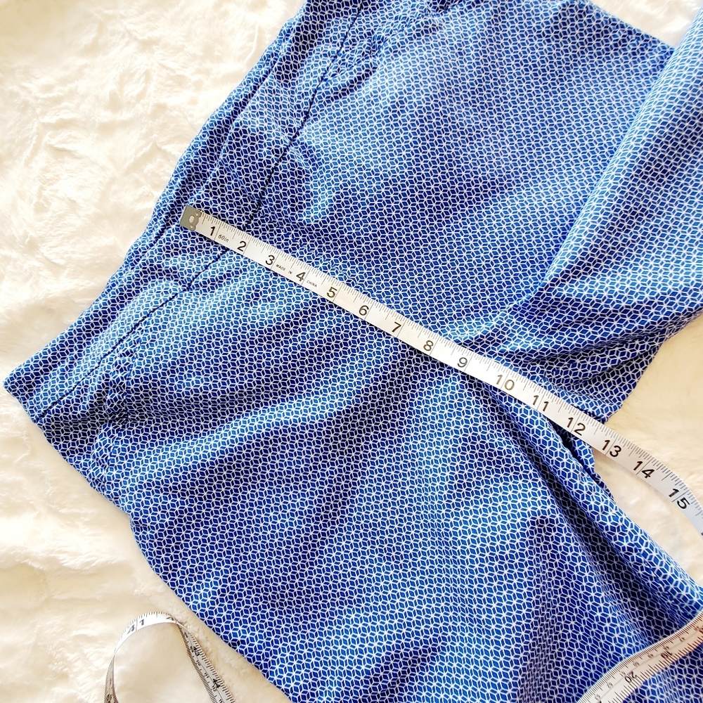 KIM ROGERS Blue Pattern Comfort Capris - Picture 6 of 9